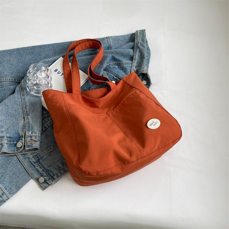 Studentská třída Velkokapacitní přenosná taška Dámská plátěná taška přes rameno