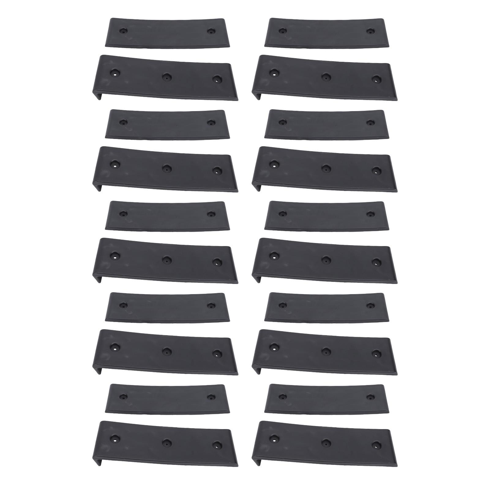 

10 шт. черных накладок для двухъярусных полок для лодочного прицепа, облегчающих спуск на воду и загрузку, 3 X 10 дюймов, уменьшают трение