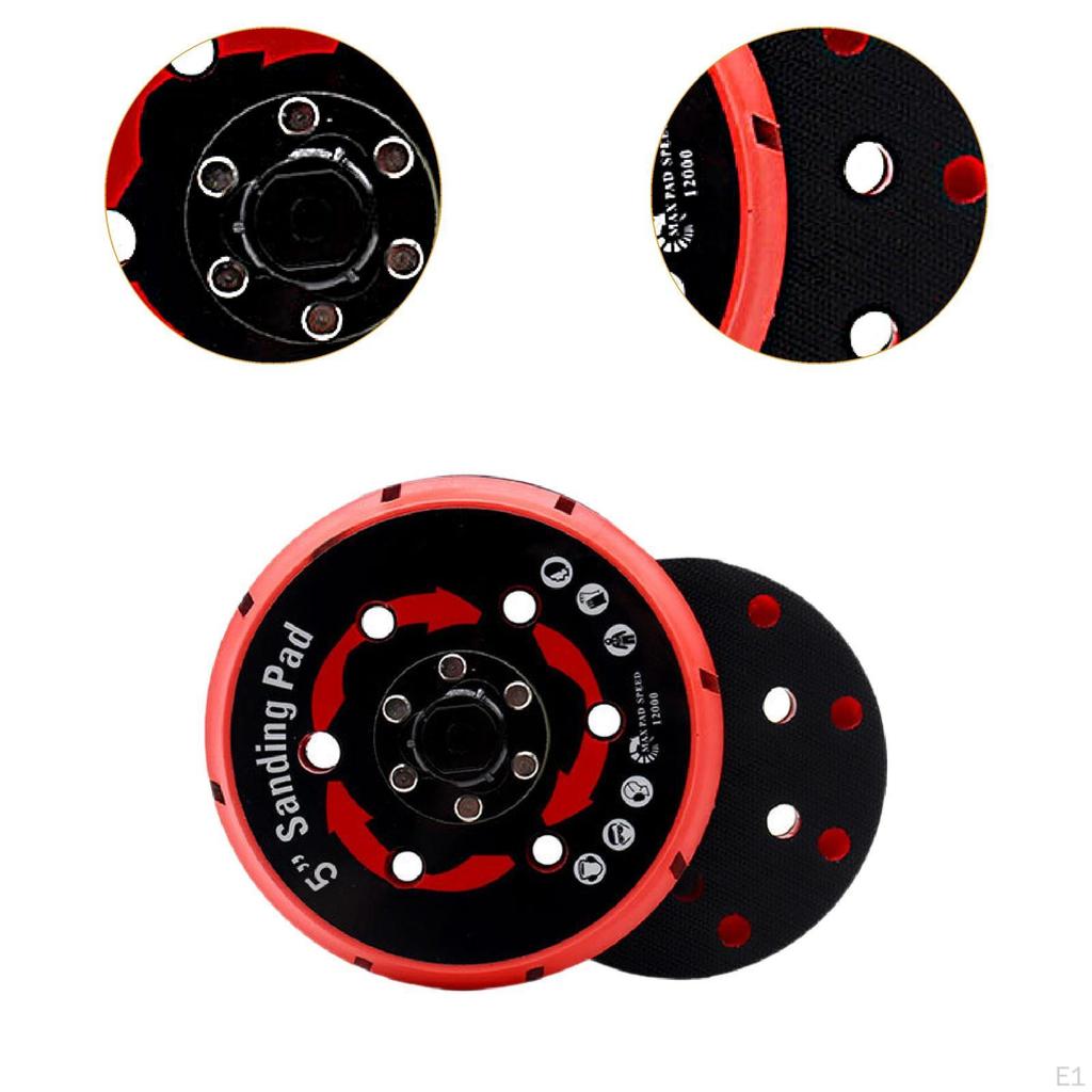 Sander Pad Backing Plate Accessories Easy to Use Convenient Hook and Loop Multi Hole for