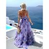 Women's Printing Online Three-dimensional Flower Decoration Sleeveless Suspender Super Pendulum