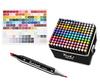 Alcohol markers set of 168 colors, felt-tip pens, double-sided markers