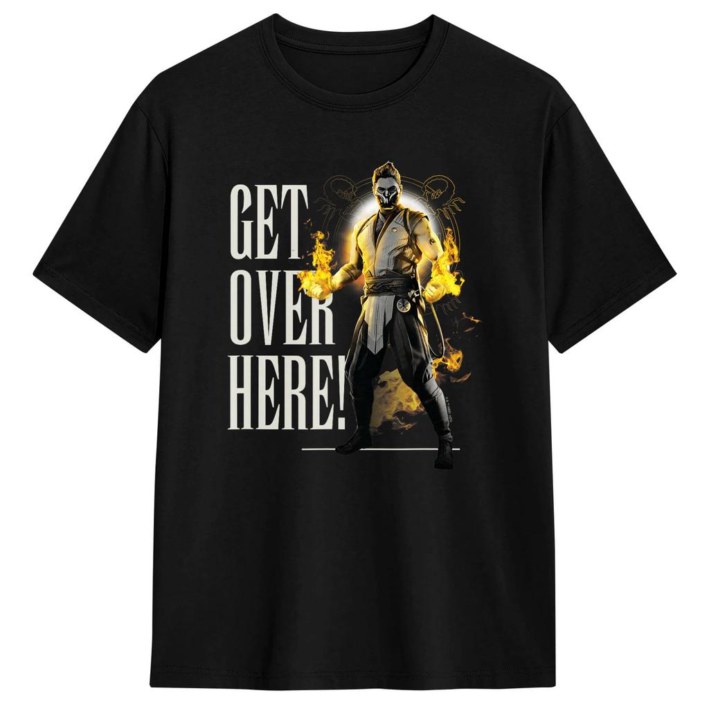 Klassic Scorpion Vs Sub Zero Fight Portrait Mortals Kombats T Shirt Popular T Shirts Short Sleeve Vintage Tops Plus Size Tees