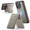 For iPhone 15 Pro Max Case AUTSPACE A12 Leather Phone Case with Detachable Card Bag