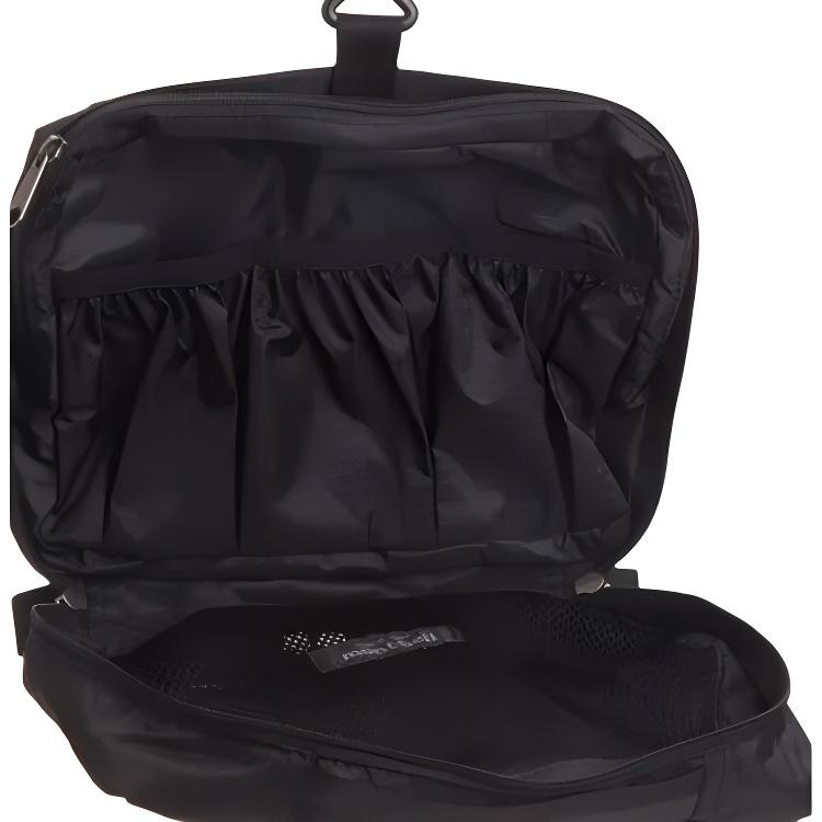 MONTBELL Portable Storage Nylon Toiletry Bag Large Unisex Couple Model Black