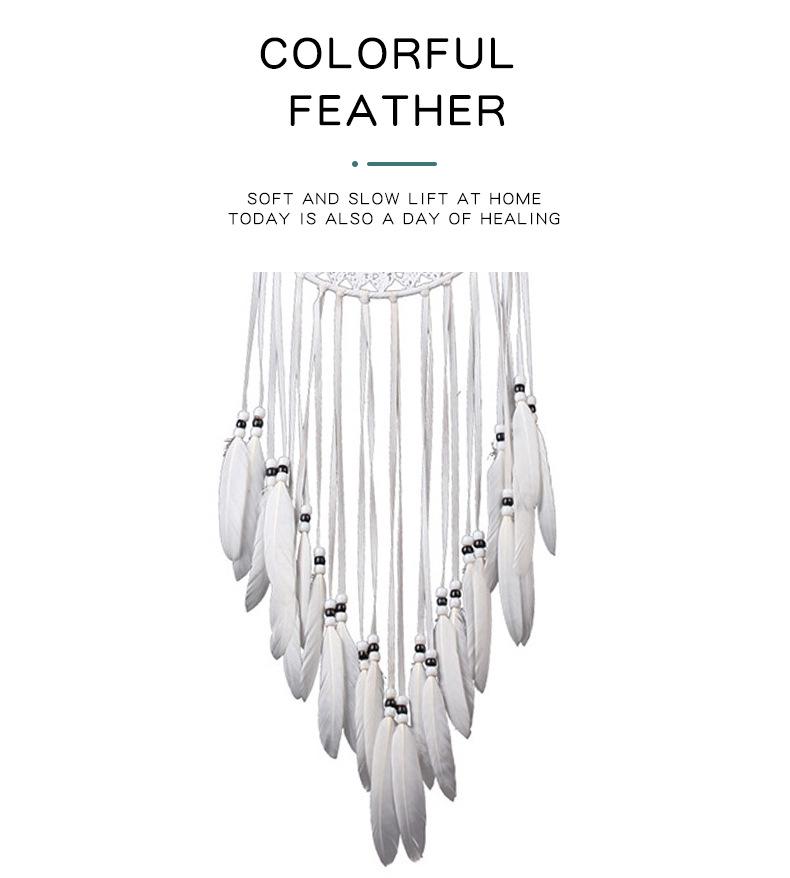 Nordic Pure White Knife Dream Catcher Wall Hanging Decor Ornament