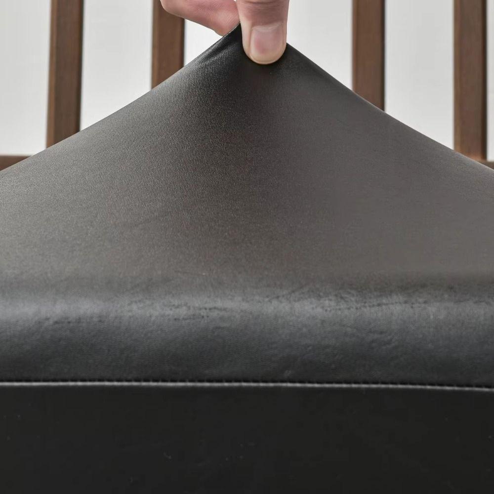 Square Shape Waterproof Seat Protectors PU Leather Elastic Chair Slipcover  Living Room