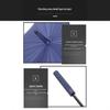 Long-Handled 24-Rib Large Double Umbrella, Reinforced & Thickened for Business, Custom Logo Available, Golf-Style Men's Umbrella