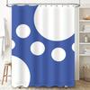 Blue White Polka Dot Shower Curtain for Bathroom Decor Waterproof Fabric with Hooks Set for Home Bathrooms Accessory