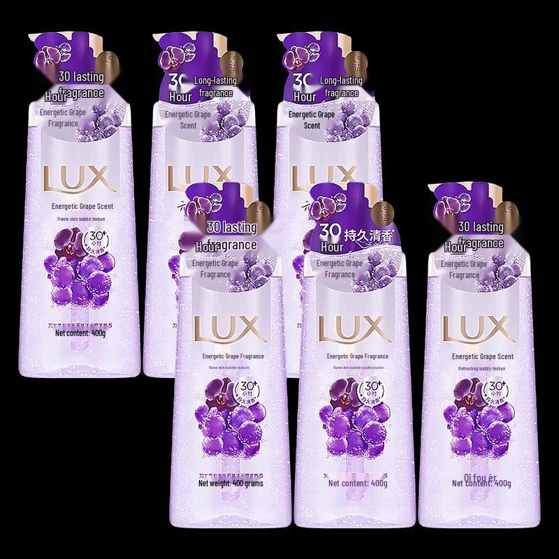 lux Energetic Grape Scent Refreshing Shower Gel 6-Pack
