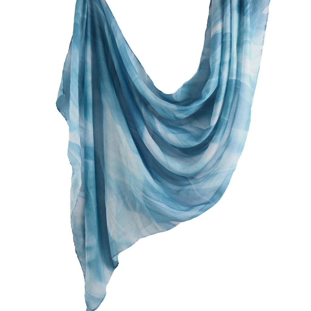 Aquarell Blume Viskose Hijab Schal Atmungsaktiv Weich Lang Mode Schals Kopftuch Paisley Muster Muslimische Hijabs Für Frauen