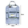 Multi-functional Car Rear Seat Storage Bags Felt Anti-kick Pad Durable Storage Pockets  Universal