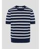 Binpolmen Striped Round Knit Navy