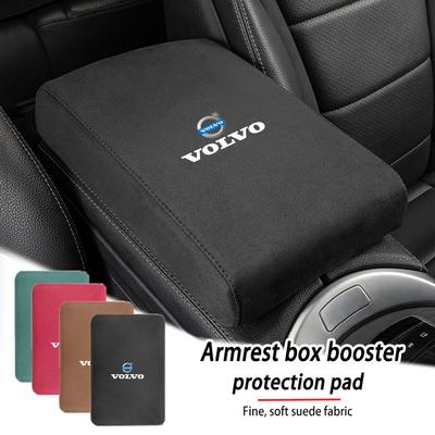 Bngxu9 Car Armrest Mats Suede Memory Foam Thickening Arm Rest Cushion For V40 SC60 190h XC S60 V60 C30 V50 S90 XC60 XC40 V70 XC90
