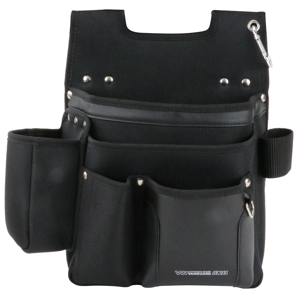 SK11 VANGUARD Nail Bag with Ink Pot Matte 330mm X 330mm X 160mm Pocket, Black, (W) (H) (D), VGD2-17