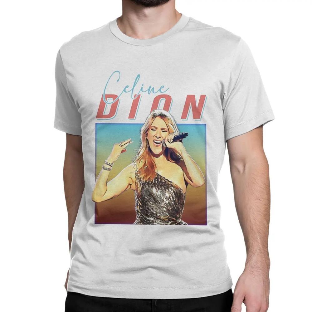 Men's and Women's Celines Dion Titanic Movie T-shirt Punk Rock Metal Short-sleeved Round Neck T-shirt Birthday Gift T-shirt