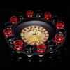 16-Hole Russian Roulette Wheel Spinning Wine Glass Game KTV Roulette Game Wine Glass Spinning Wheel