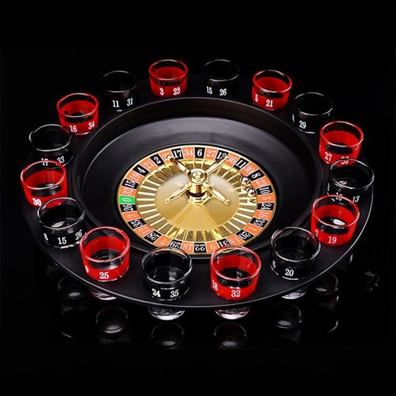 16-Hole Russian Roulette Wheel Spinning Wine Glass Game KTV Roulette Game Wine Glass Spinning Wheel