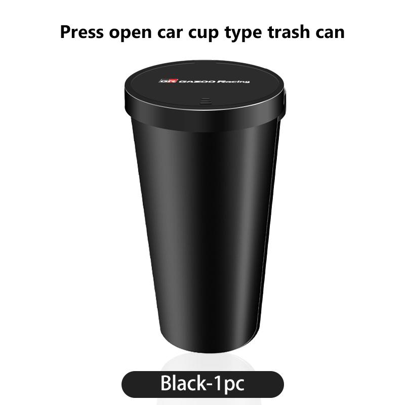 Car Interior Trash Can Garbage Case Storage Box Accessories For Toyota Gazoo Racing TRD Corolla Yaris Chr Auris Rav4 Prado UL8