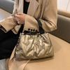 Fashionable Large-capacity Handbag for Women In Autumn and Winter New Down Cloth Bag Trendy Simple Women's Bag