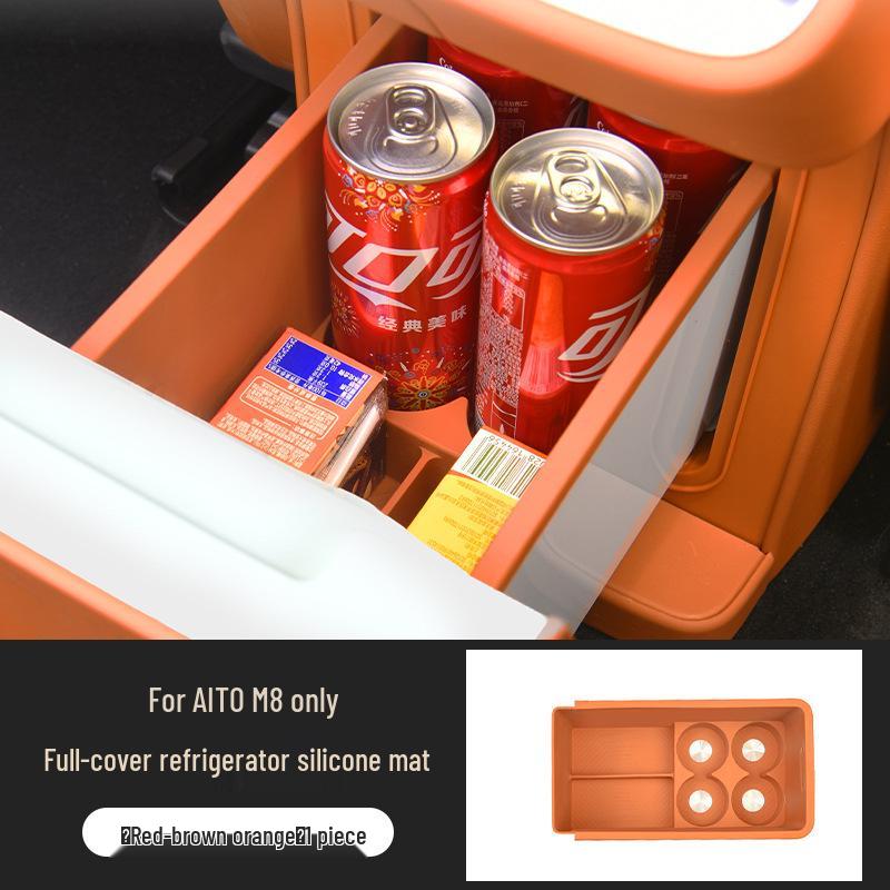 Silicone Pad for AITO M8 Car Cup Holder - Fully Wrapped Beverage Stabilizer