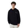 Puma Logo Embroidered Loose Fit Hooded Pullover Drop Shoulder Long Sleeve Sweatshirt Men Sweatshirt Black 940900-01