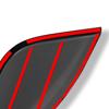 For  BYD Sealion 7 2024 Carbon Fiber Textured Door Anti-kick Plate Automobile Door Guard Plate Automobile Supplies Anti-dirt