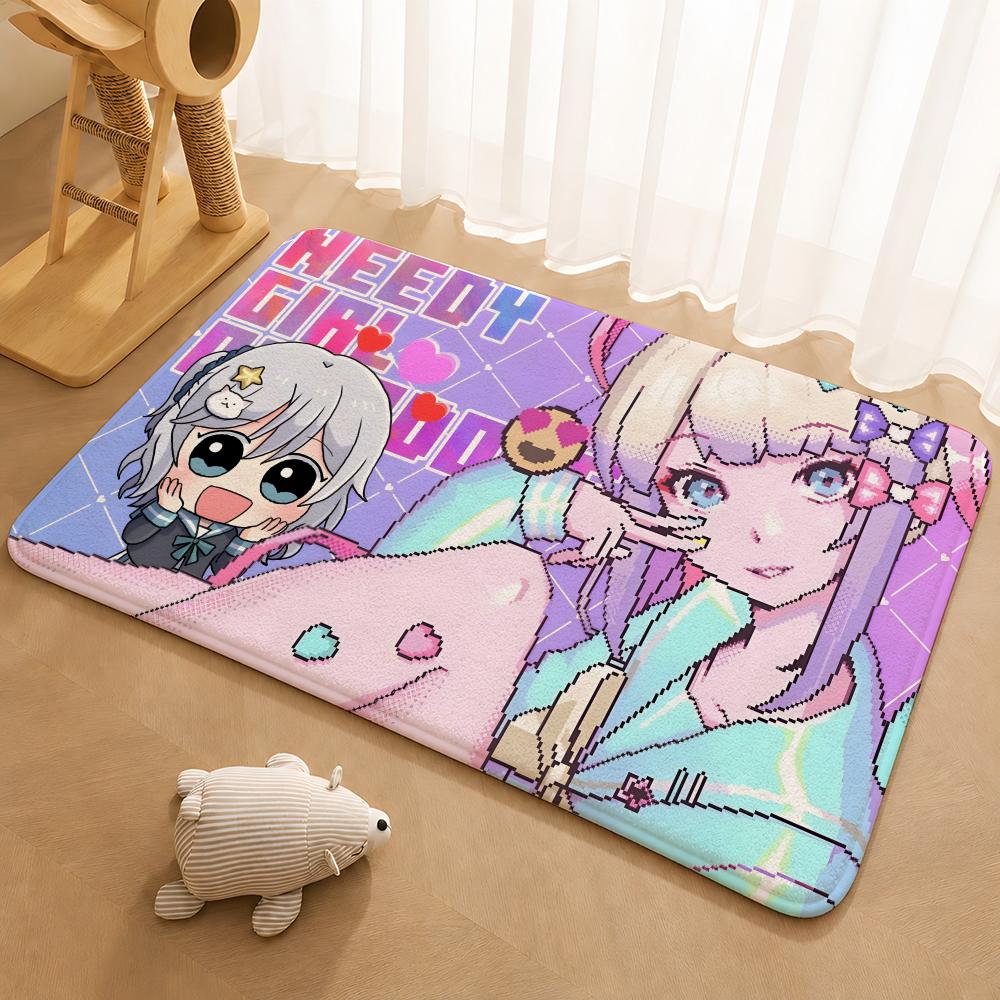 Needy Streamer Overload Floor Mat Floor Mat Soft Flannel Non-Slip Door  Rug for Living Room