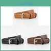 Leather Womens Belt With Metal Pin Buckle For Casual And Office Wear