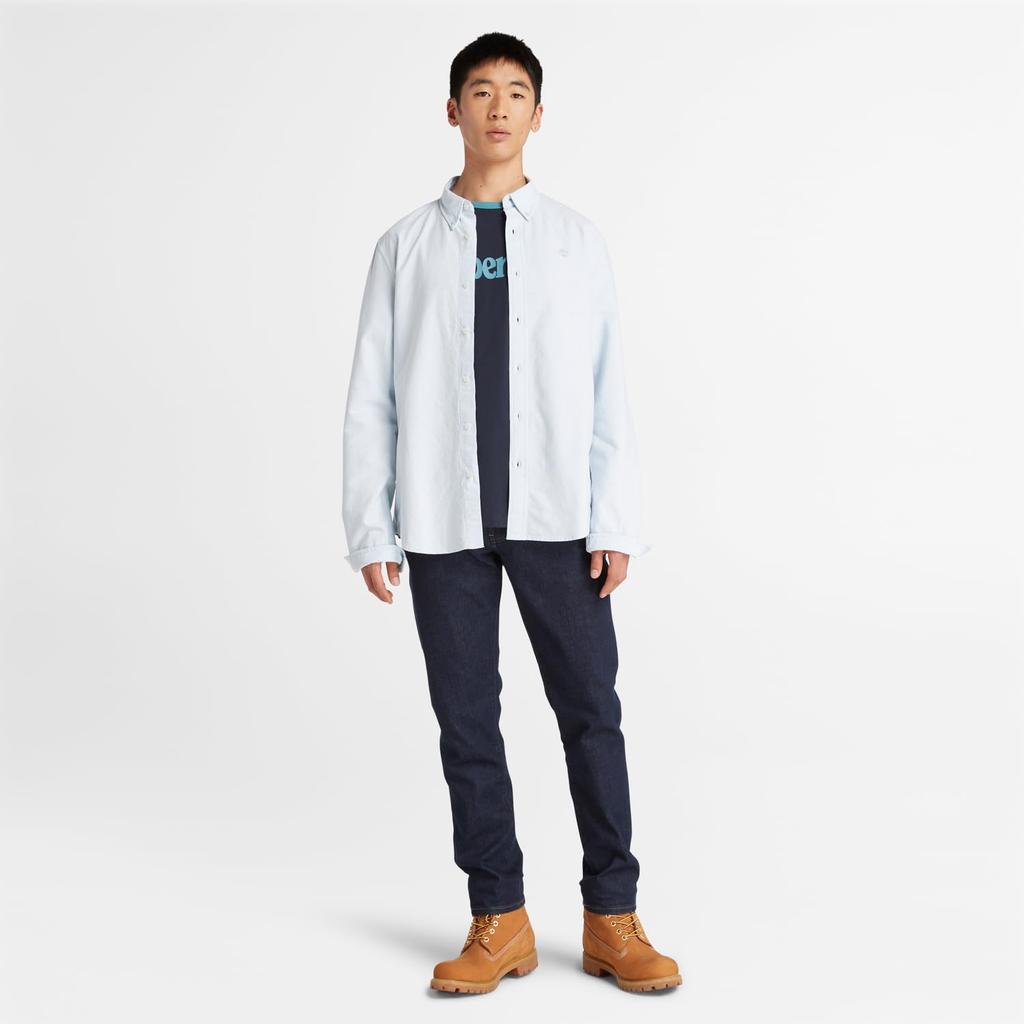 Timberland Men's Skyway YD XS Long Sleeve Oxford Slim Fit Shirt (TB0A2ARQB021)