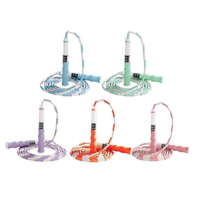 Keep Workout and Weight Loss Fitness Segmented Adjusted Beaded Jumping Rope