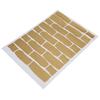 4Pcs Innovative Brick Pattern PVC Wall Sticker Home Decoration for Bedroom Living Room Use
