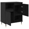 Sideboard in Black Oak Look 60 x 35 x 70 cm