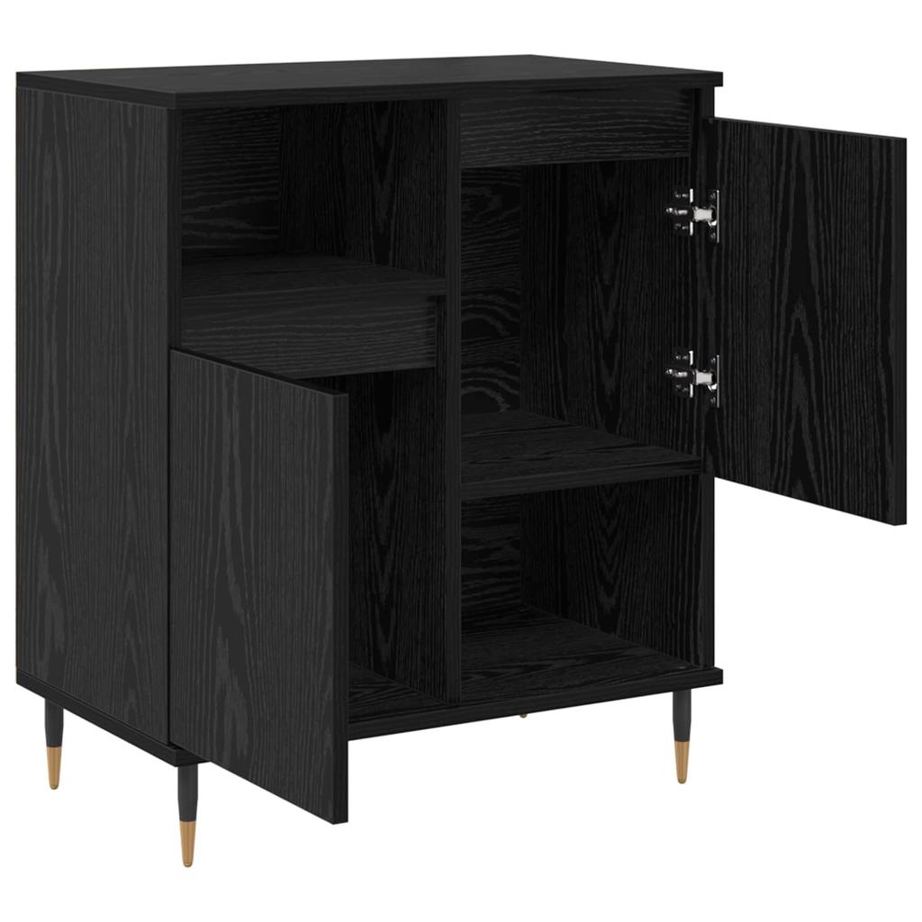 Sideboard in Black Oak Look 60 x 35 x 70 cm