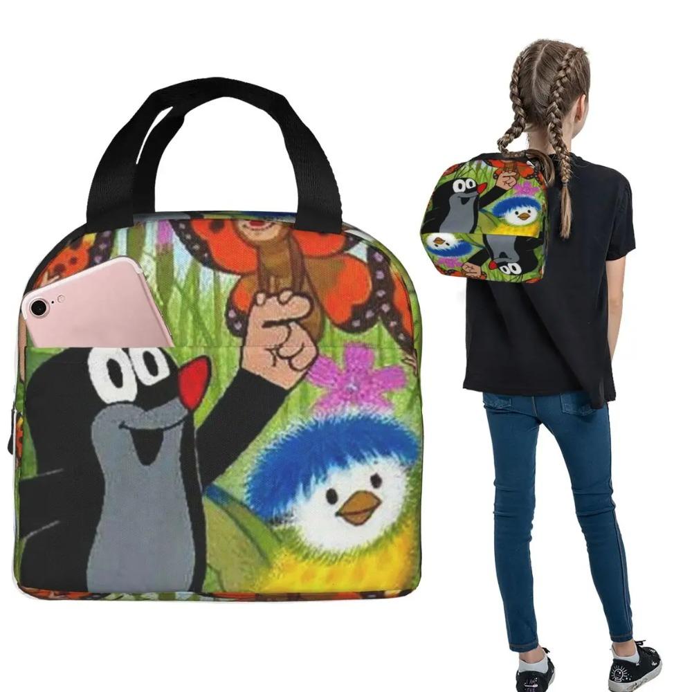 Cartoon Czech Cartoons Krtek Mole Insulated Lunch Bag for Women Kids Leakproof Food Boxes Thermal Lunch Box Tote