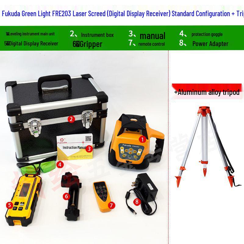 

Fukuda FRE203RG Automatic Red/Green Laser Level for Vertical & Horizontal Measurement