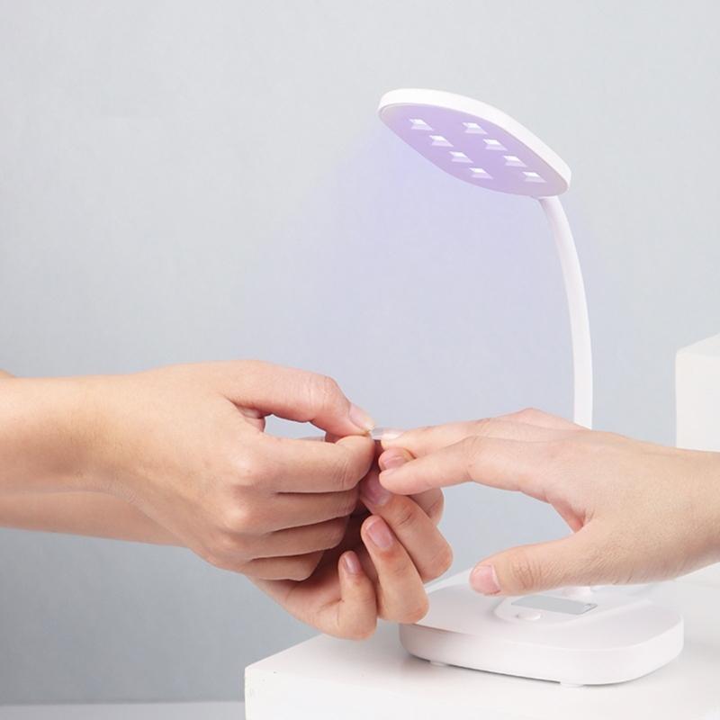 Quick Drying 12W Corded Nail Dryer Lamp Easy Use ABS Plastic Lightweight Safe For Beginners And Professionals Use