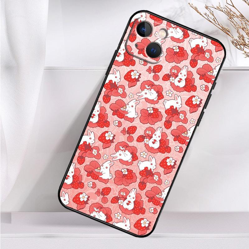 Cute Strawberry Shockproof Case For iPhone 17 11 14 15 16 Pro Max Plus 12 13 Mini 16e 17 Air Phone Cover