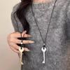 2026 Neue Mode Metall Schlüsselform Anhänger Halskette Koreanische Lange Seil Halskette für Damen Charm Schmuck Pullover Kette Zubehör