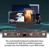 Btuty MIDI Controller, B/T MIDI Pedal Controller with Intelligent App Control, Digital Display Screen, Rechargeable 12-Hour Ultra-Long Battery Life, T