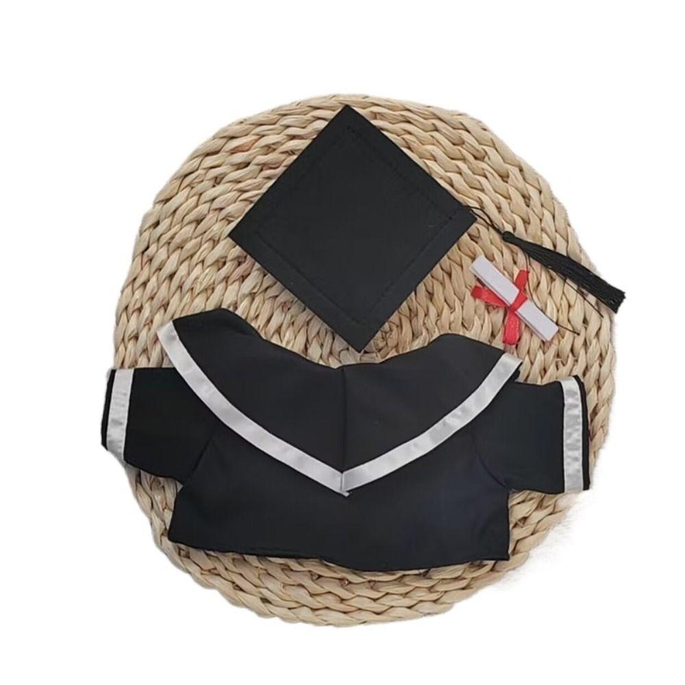 Plush Bear Graduation Bear Clothes Dress Up Plush Dolls Outfits Doll Graduation Clothes Girls Gift