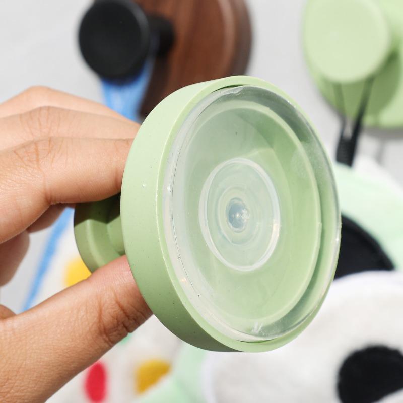 6/1PCS Plastic Suction Cup Hooks Punch-free Wall Mounted Hook Towel Bag Hanging Holders Home Kitchen Bathroom Storage Supplies