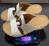 2024 Women's European & American Wedge Sole Casual Metal Roman Slippers - Large Size