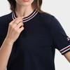 FILA Heritage Color Block Crew Neck Short Sleeve Knit Top Women tops F11W638418F-DB