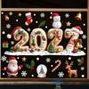 Abnehmbare Statische 2027 Statisch Haftende Aufkleber Wasserdicht Weihnachtsfeier Türaufkleber Festliche Dekorationen