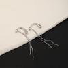 Silver Needle Water Drop Tassel Earrings - Retro, Light Luxury, Simple Cool Style Accessories