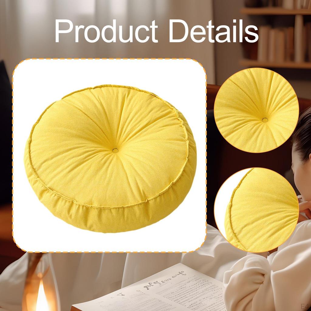 Floor Cushion Pad Comfortable Seating Meditation Pillow for Chair Sofa Office Indoor