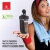 ATTRO Fit Fusion Shaker Bottle 600ml - BPA-Free Protein Mixer with Wire Whisk Ball | Leakproof Lid, Easy Carry Strap | Ideal for Gym, Fitness, Pre/