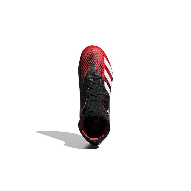 adidas PREDATOR MUTATOR 20.3 Cushioning, Wear Resistant Mid Top Kids' Soccer Shoes Black Red Kids' EF1946