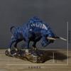 Resin Handicrafts Realistic Figure Sculpture Golden Bull Figurine Bull Statue Cattle Cow Decorative Figurines Home Decoration
