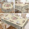 Spring And Summer Floral Tablecloths, Vintage Elegant Pink Rose Floral Designs, Spring And Summer Decorative Tablecloths